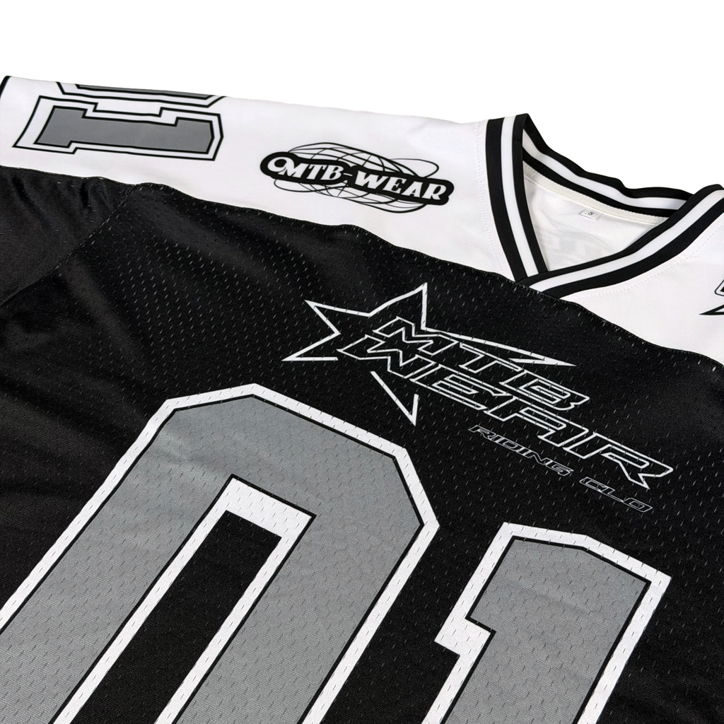 MESH JERSEY - Black/White