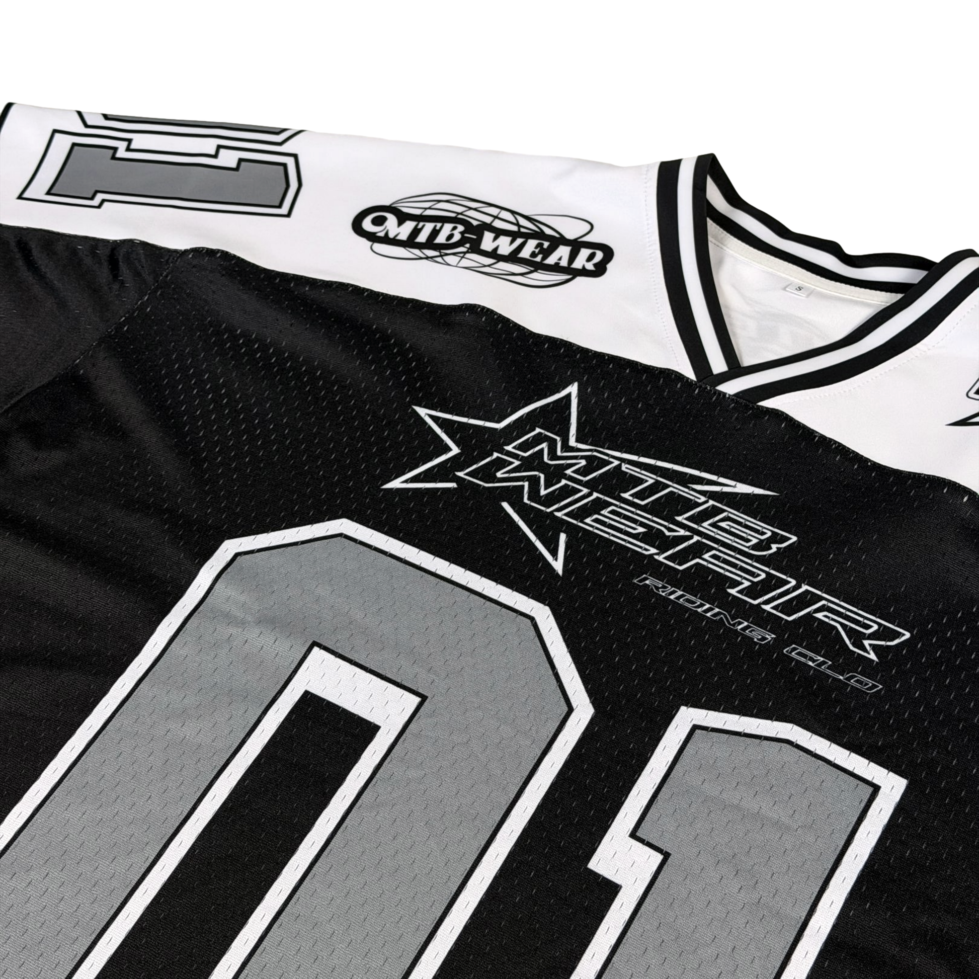 MESH JERSEY - Black/White