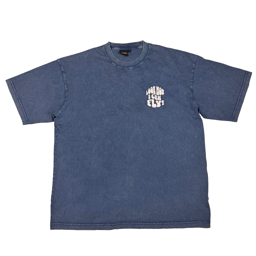 LOOK MOM! Blue - Oversized Shirt