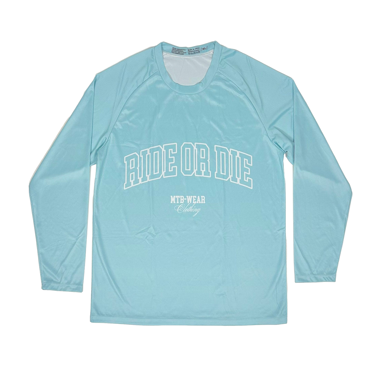 Langarm-Jersey RIDE OR DIE - SKY BLUE