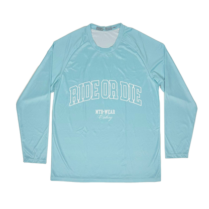 Langarm-Jersey RIDE OR DIE - SKY BLUE