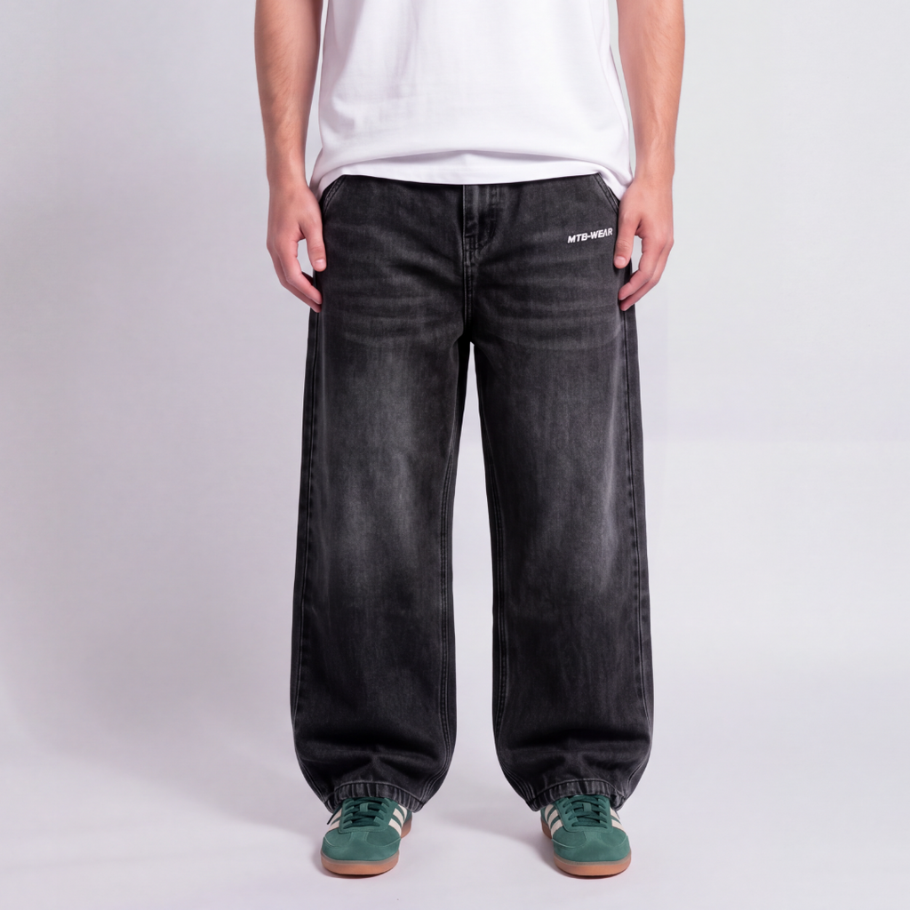 MTB-WEAR - Baggy Jeans Washed Black