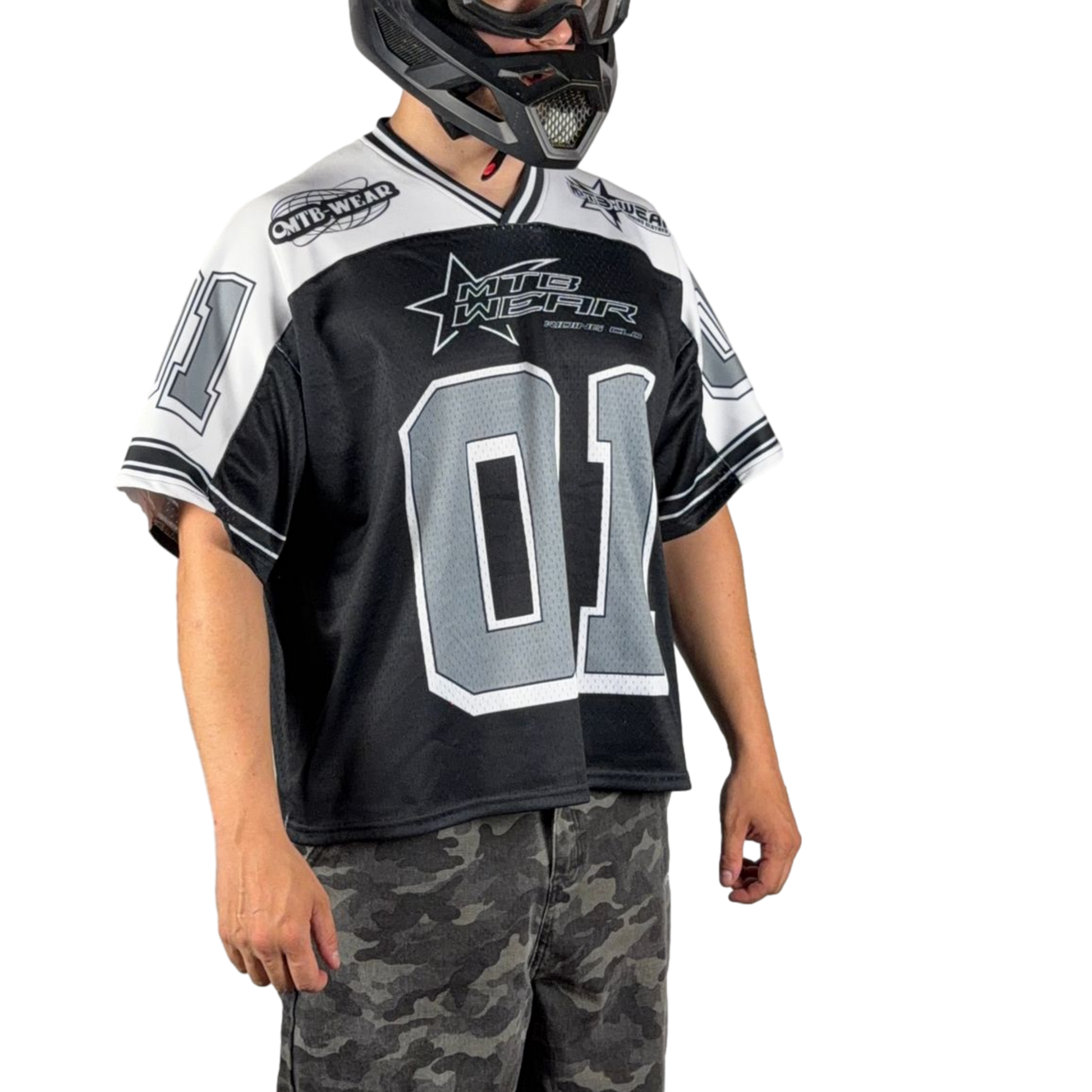 MESH JERSEY - Black/White