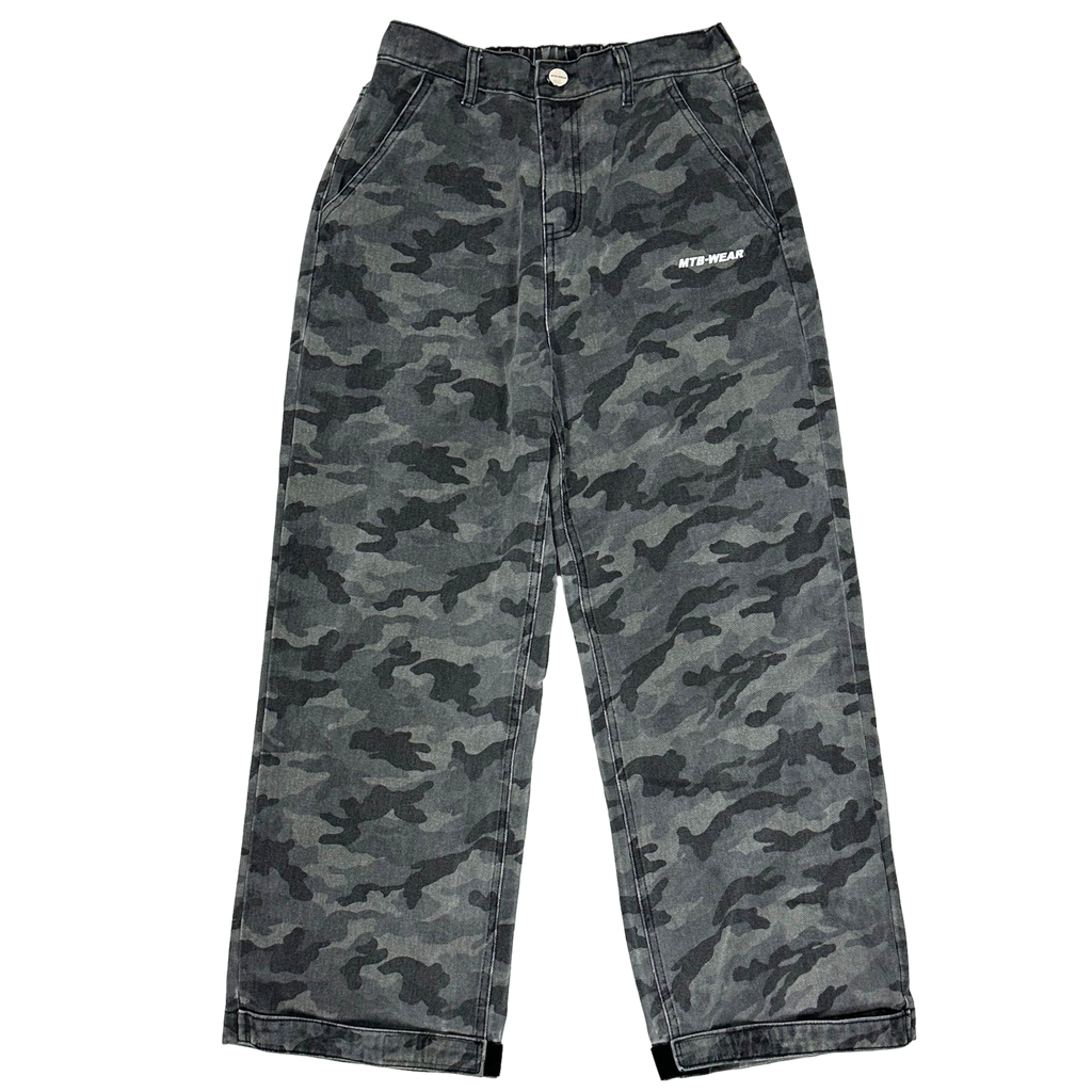HEAVY CAMO - Zipper Baggy Jeans