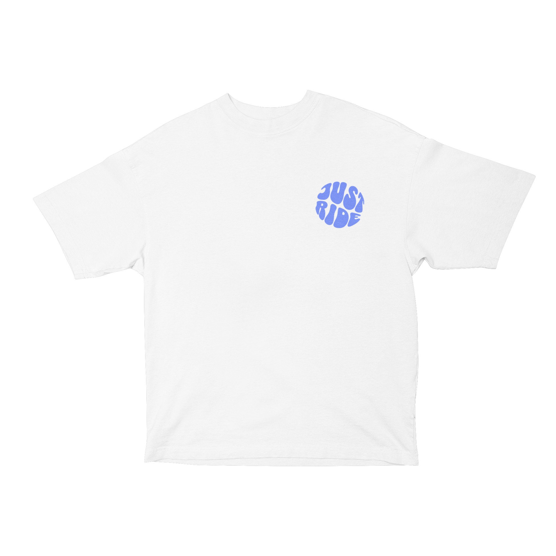 NEW - JUST RIDE WHITE - Oversized Shirt