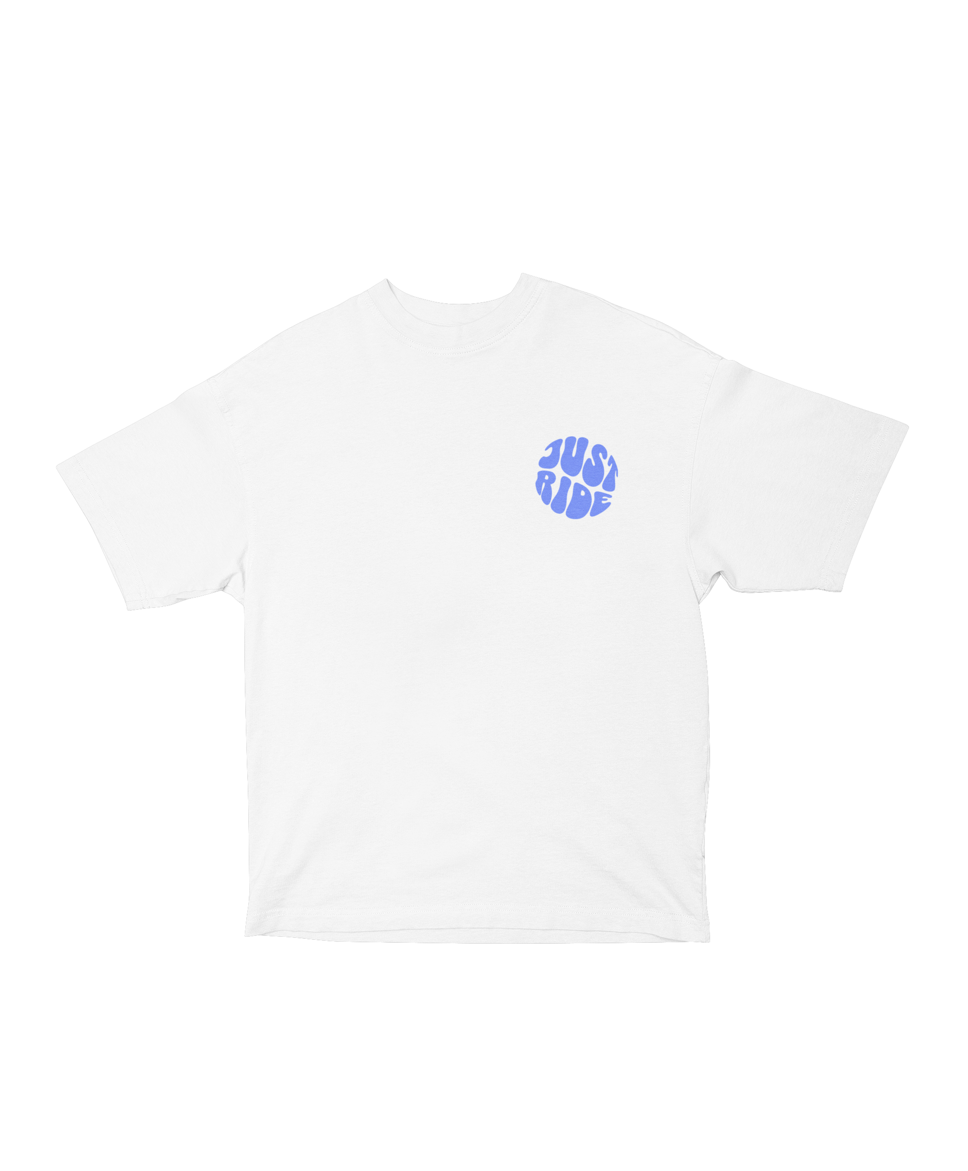 NEW - JUST RIDE WHITE - Oversized Shirt